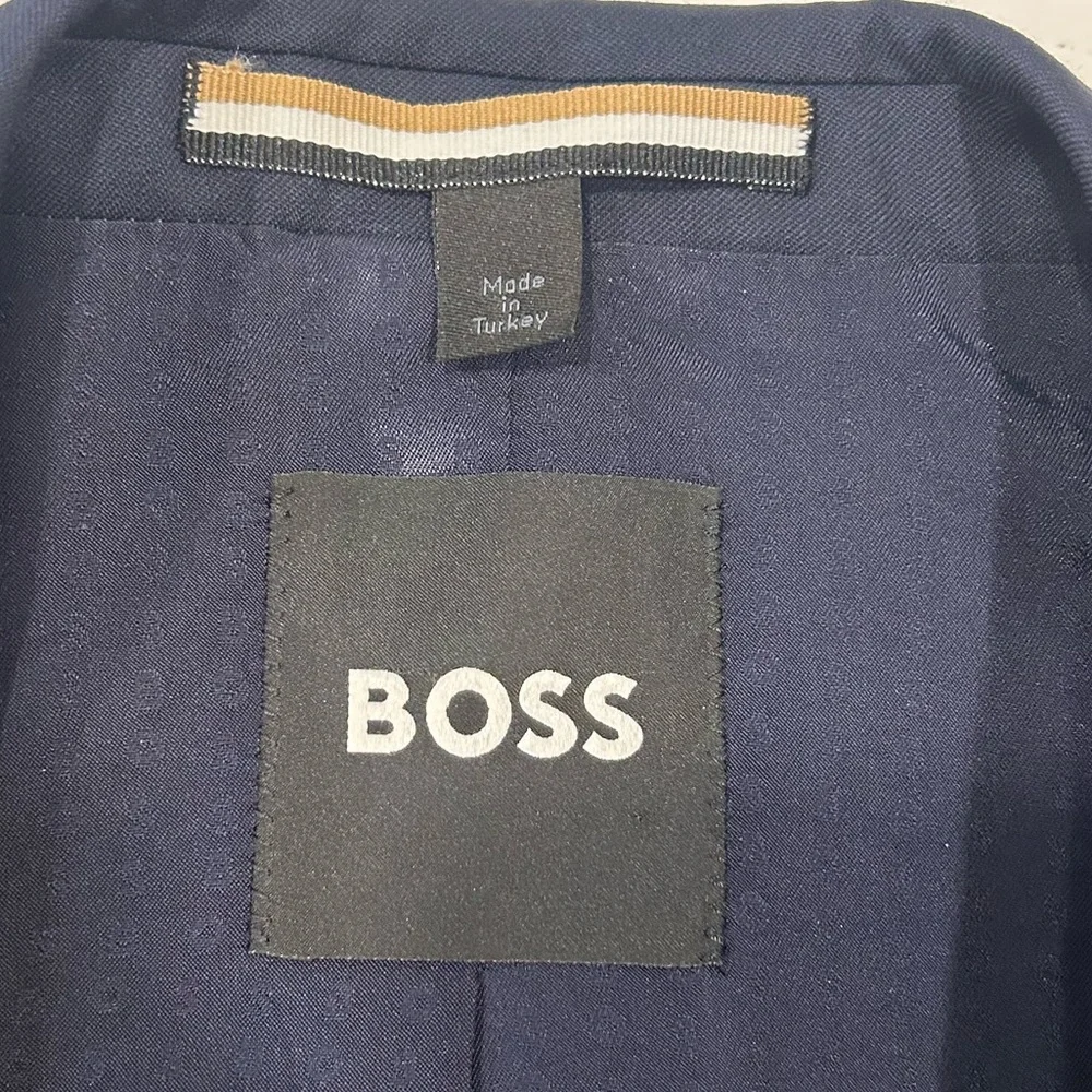 Hugo Boss BOSS Huge-MM-214 Reda Wool Blazer 38S Slim Fit Navy NWT $495